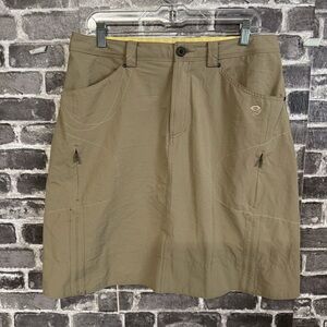 Mountain Hardwear skirt tan nylon pockets